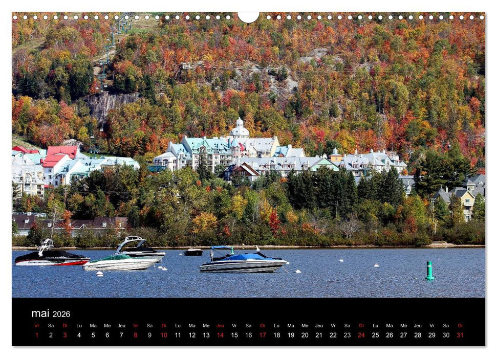 L'été Indien au Mont Tremblant, Québec (CALVENDO Calendrier mensuel 2026)