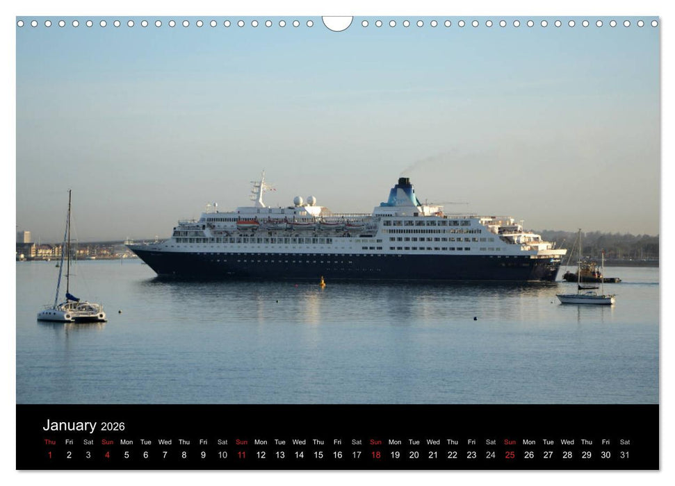 Cruise Southampton (CALVENDO Monthly Calendar 2026)