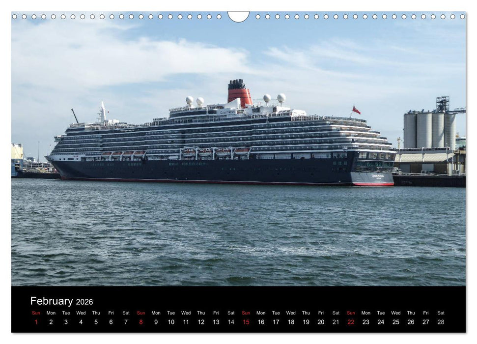 Cruise Southampton (CALVENDO Monthly Calendar 2026)