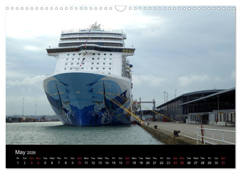 Cruise Southampton (CALVENDO Monthly Calendar 2026)