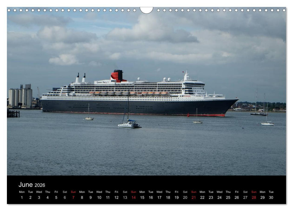 Cruise Southampton (CALVENDO Monthly Calendar 2026)