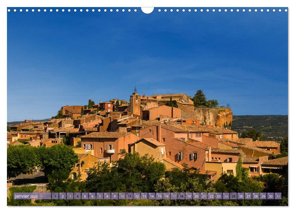 Un été en Provence dans le Luberon (CALVENDO Calendrier mensuel 2026)