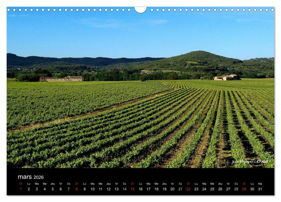 La vallée de la Céze Gard (CALVENDO Calendrier mensuel 2026)