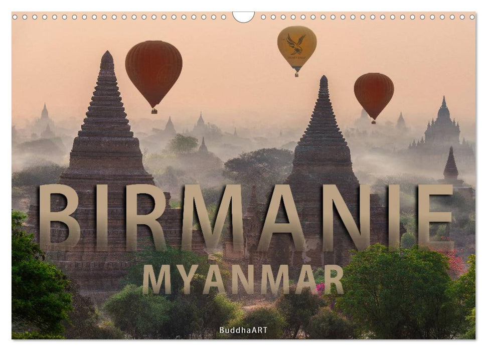 BIRMANIE MYANMAR (CALVENDO Calendrier mensuel 2026)