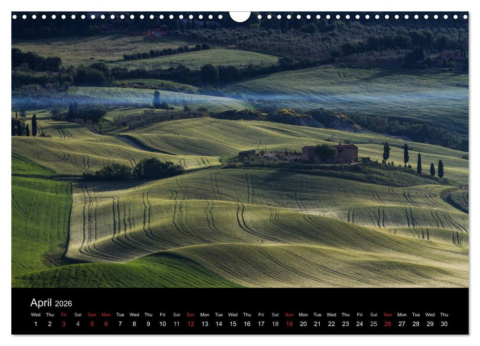Tuscany Amazing Val d'Orcia (CALVENDO Monthly Calendar 2026)
