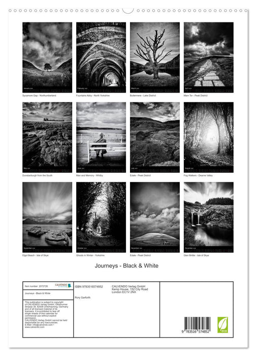 Journeys - Black & White (CALVENDO Premium-Calendar 2026)