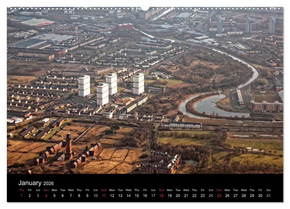 Glasgow from the Air (CALVENDO Premium-Calendar 2026)