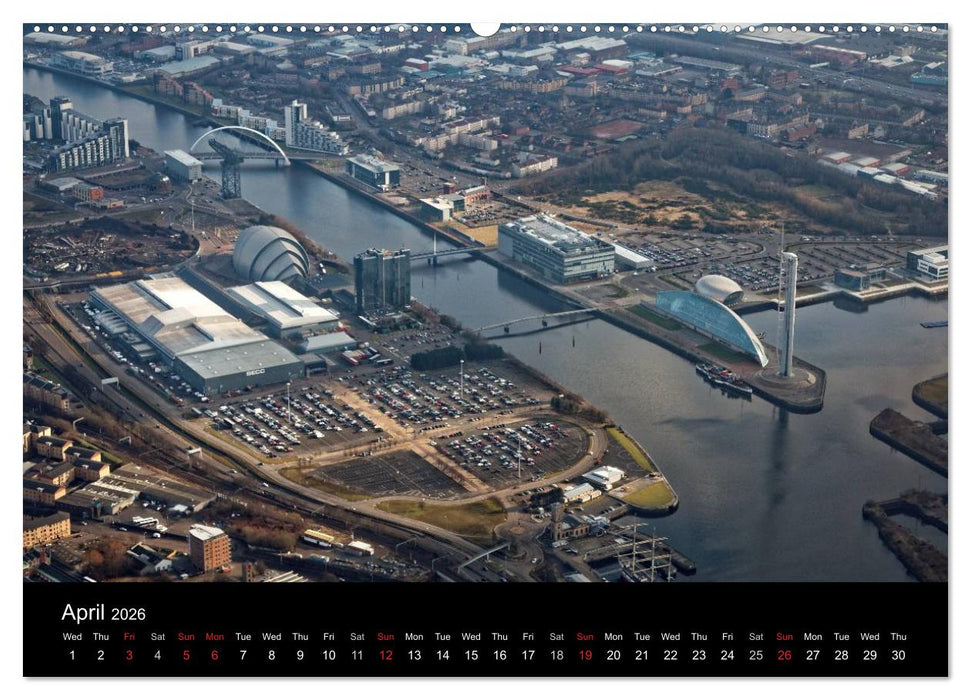 Glasgow from the Air (CALVENDO Premium-Calendar 2026)