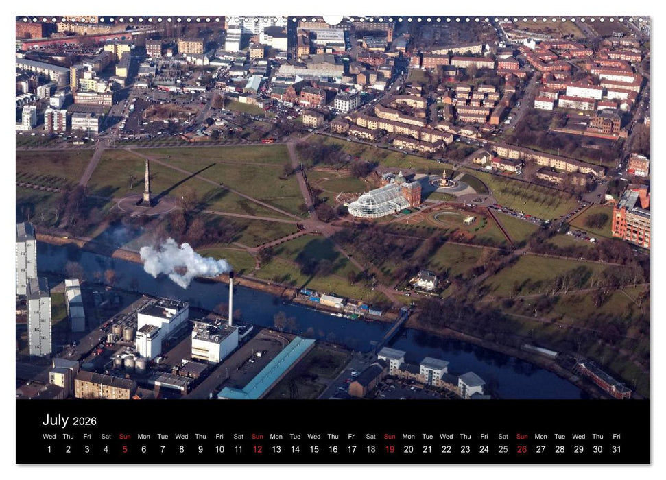 Glasgow from the Air (CALVENDO Premium-Calendar 2026)