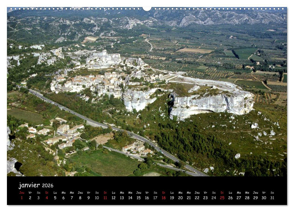 Les Baux de Provence Un des plus beaux villages de France (CALVENDO Calendrier supérieur 2026)