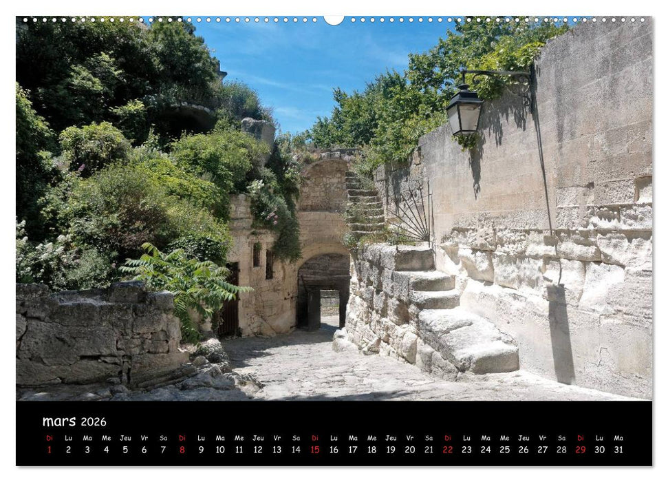 Les Baux de Provence Un des plus beaux villages de France (CALVENDO Calendrier supérieur 2026)