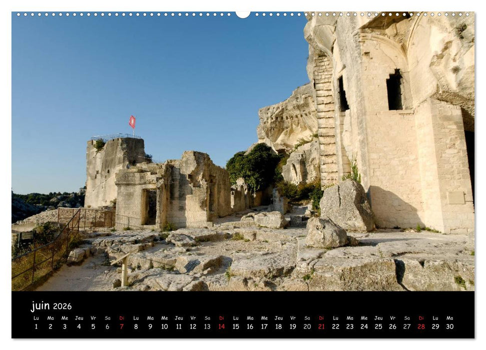 Les Baux de Provence Un des plus beaux villages de France (CALVENDO Calendrier supérieur 2026)