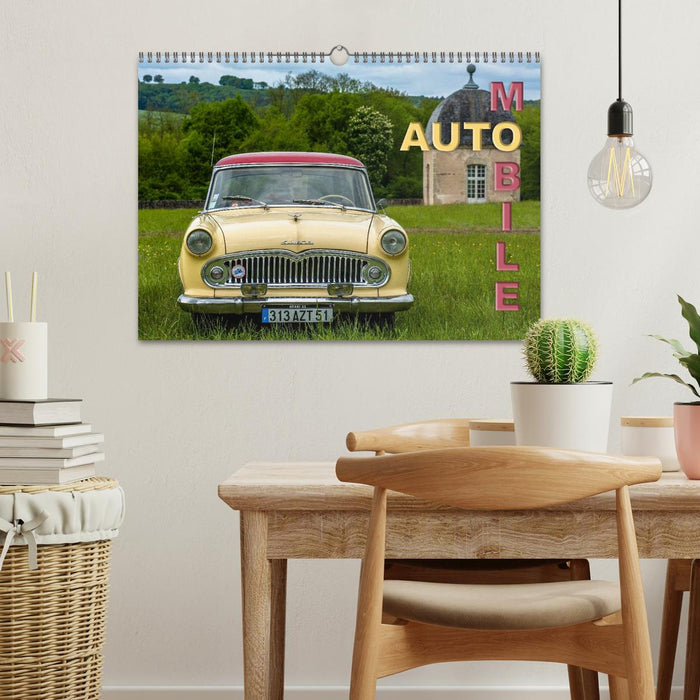 AUTO MOBILE (CALVENDO Calendrier mensuel 2026)