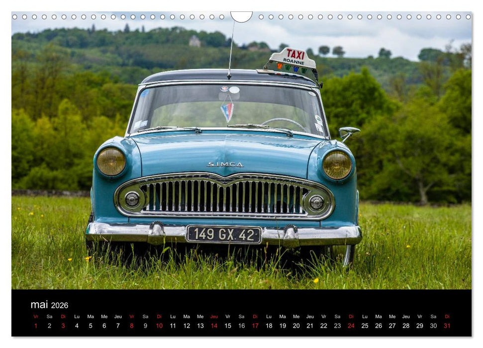 AUTO MOBILE (CALVENDO Calendrier mensuel 2026)