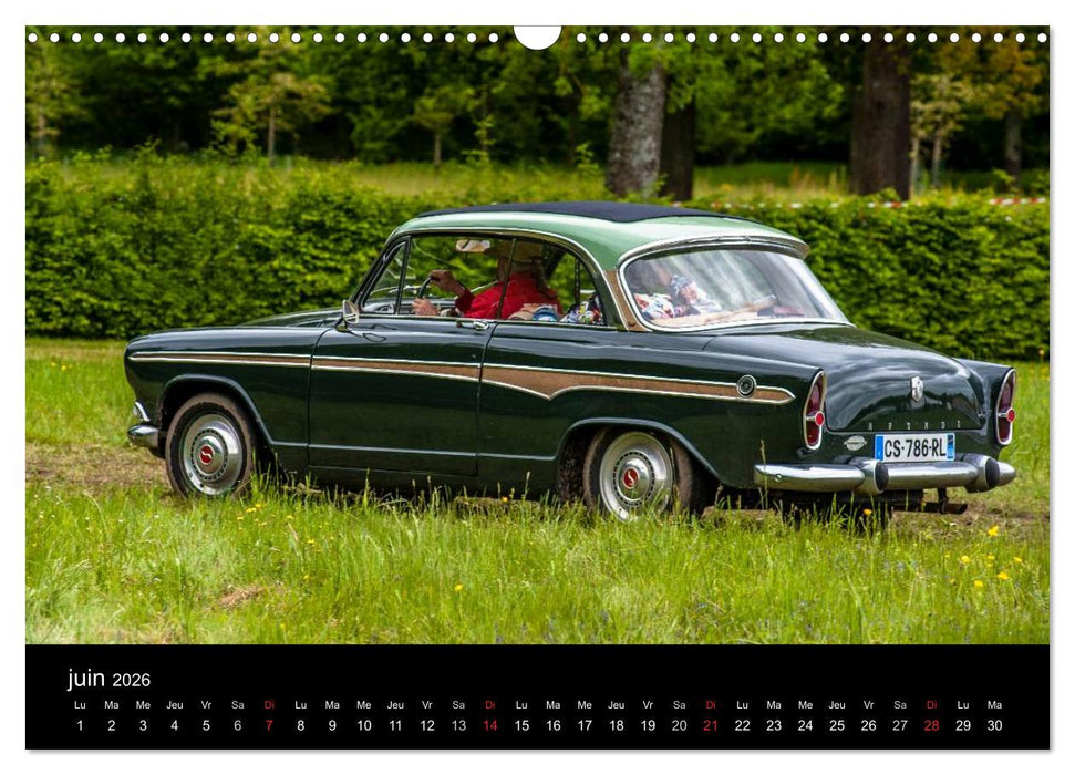 AUTO MOBILE (CALVENDO Calendrier mensuel 2026)