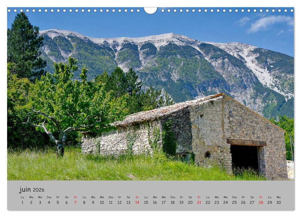 Le Mont Ventoux Le géant de Provence (CALVENDO Calendrier mensuel 2026)
