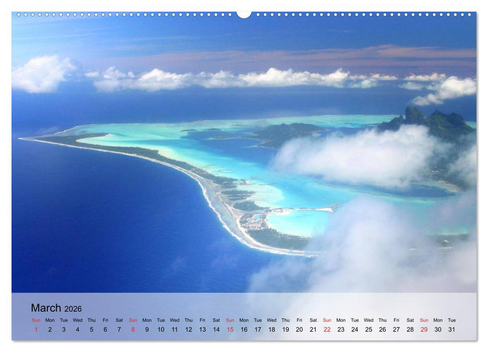 French Polynesia Paradise in the South Pacific (CALVENDO Premium-Calendar 2026)