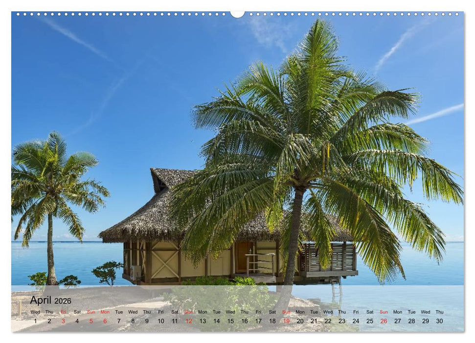 French Polynesia Paradise in the South Pacific (CALVENDO Premium-Calendar 2026)