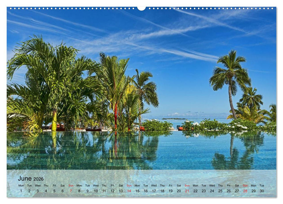 French Polynesia Paradise in the South Pacific (CALVENDO Premium-Calendar 2026)