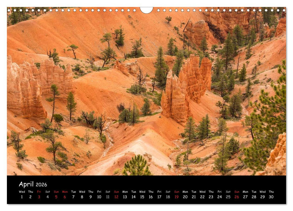 Beautiful Bryce Canyon (CALVENDO Monthly Calendar 2026)