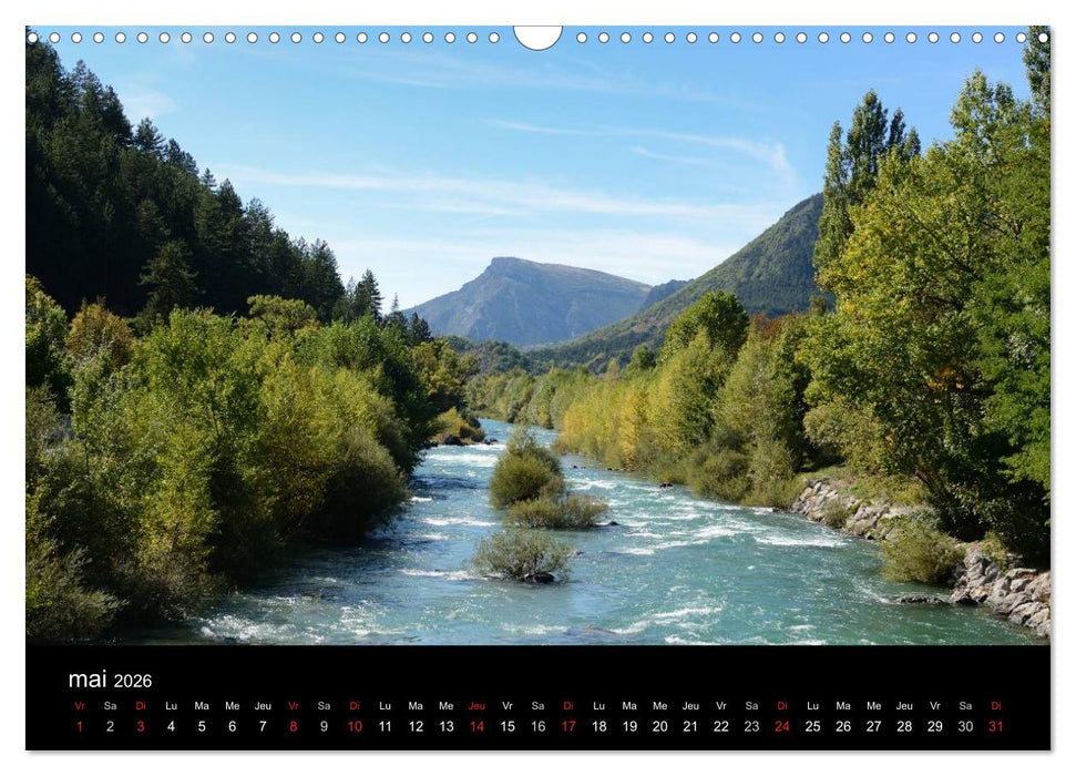 Paysages de Provence (CALVENDO Calendrier mensuel 2026)