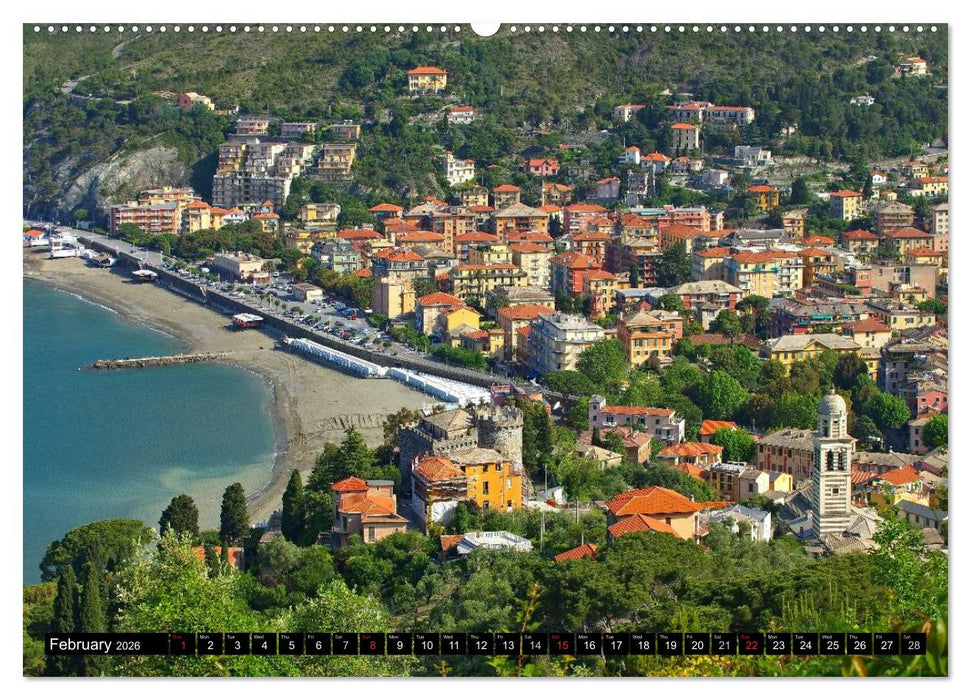 Riviera di Levante The Coast of Liguria (CALVENDO Premium-Calendar 2026)
