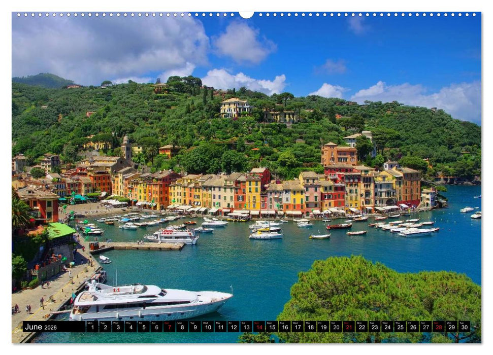 Riviera di Levante The Coast of Liguria (CALVENDO Premium-Calendar 2026)