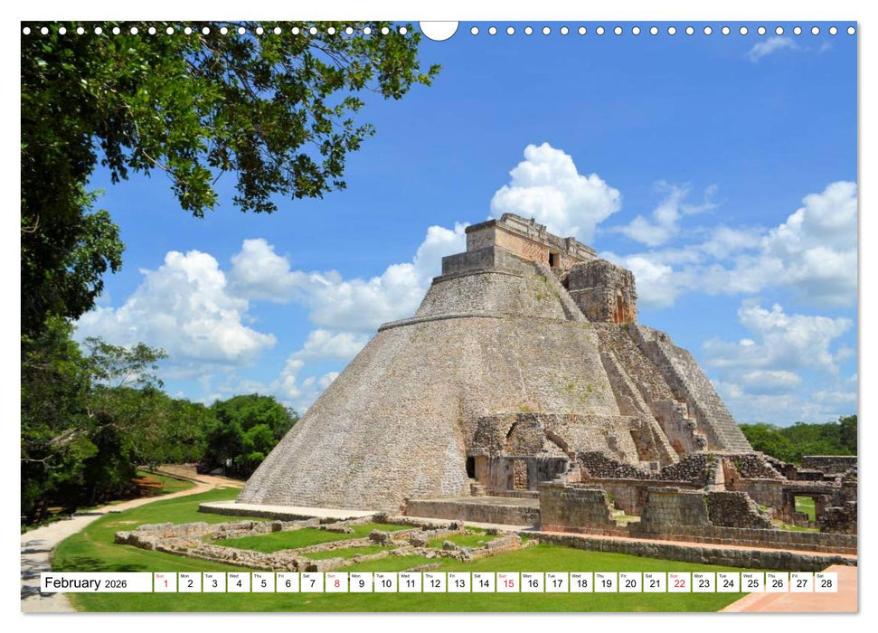 Land of the Maya Mexico-Yucatan (CALVENDO Monthly Calendar 2026)
