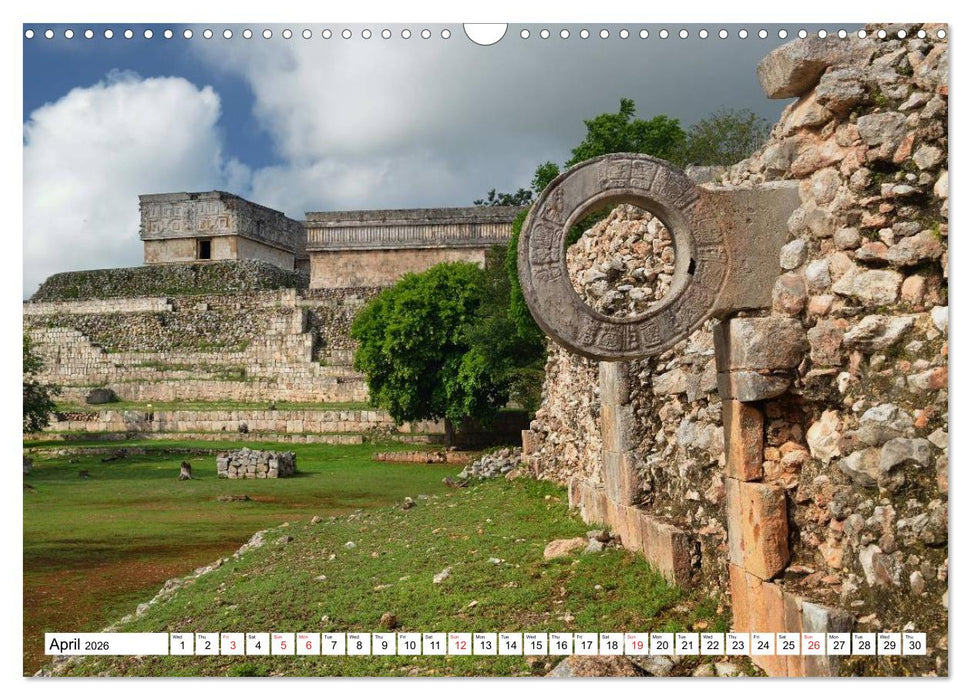 Land of the Maya Mexico-Yucatan (CALVENDO Monthly Calendar 2026)