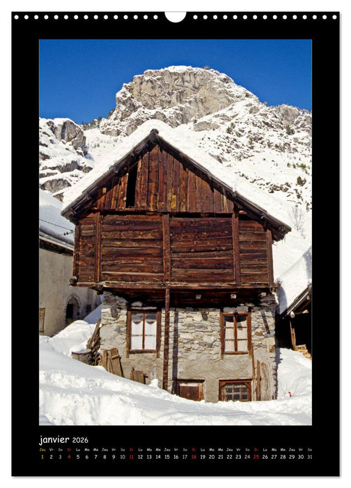 La vallée de la Clarée Hautes-Alpes (CALVENDO Calendrier mensuel 2026)