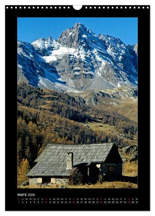 La vallée de la Clarée Hautes-Alpes (CALVENDO Calendrier mensuel 2026)