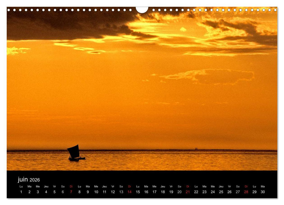 Madagascar L'île aux merveilles (CALVENDO Calendrier mensuel 2026)