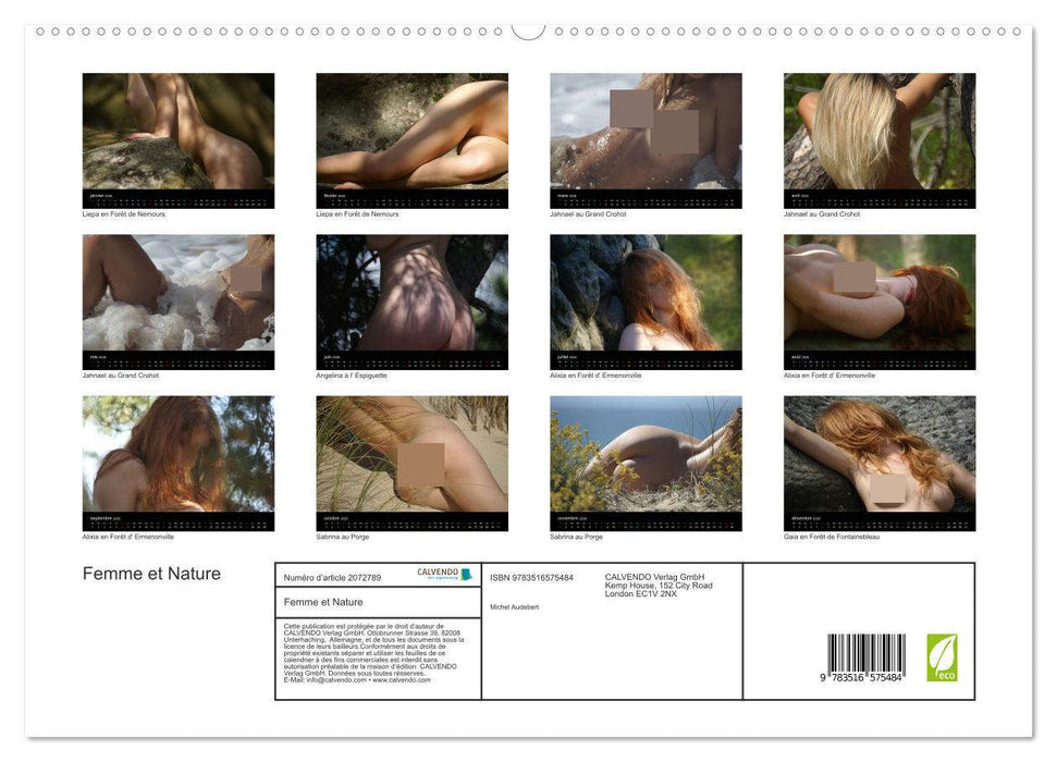 Femme et Nature (CALVENDO Calendrier supérieur 2026)