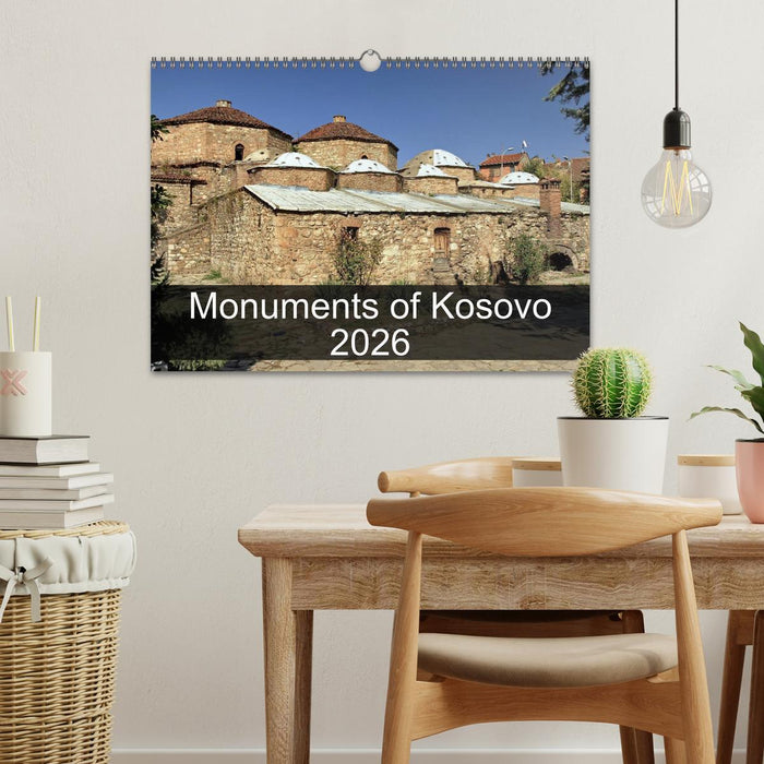 Monuments of Kosovo 2026 (CALVENDO Monthly Calendar 2026)