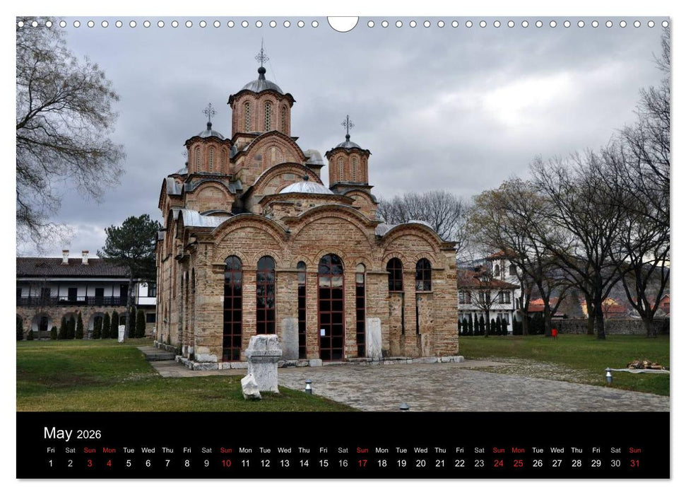 Monuments of Kosovo 2026 (CALVENDO Monthly Calendar 2026)