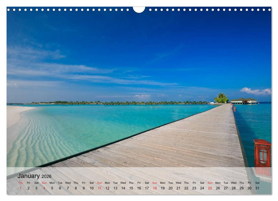 French Polynesia Paradise in the South Pacific (CALVENDO Monthly Calendar 2026)