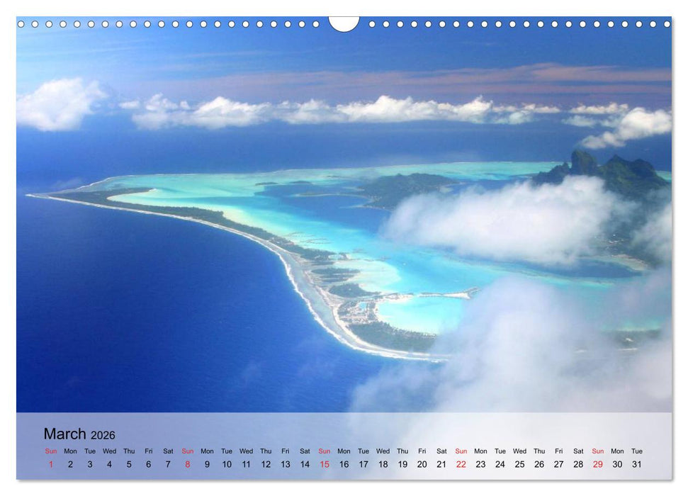 French Polynesia Paradise in the South Pacific (CALVENDO Monthly Calendar 2026)