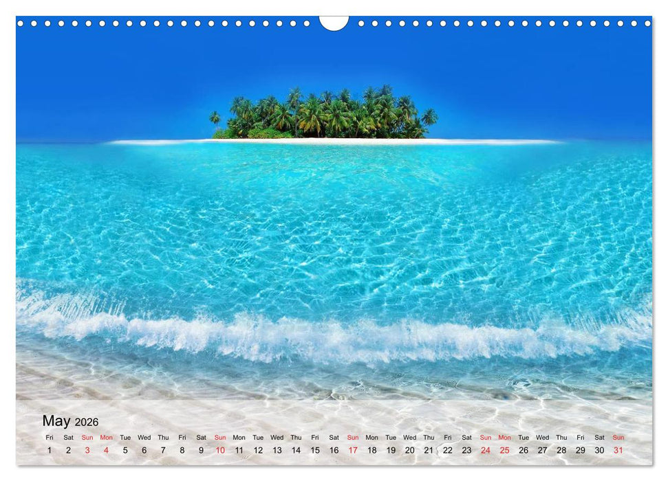 French Polynesia Paradise in the South Pacific (CALVENDO Monthly Calendar 2026)