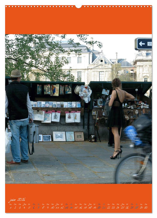 Paris et ses bouquinistes (CALVENDO Calendrier supérieur 2026)