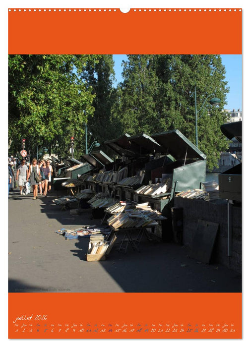 Paris et ses bouquinistes (CALVENDO Calendrier supérieur 2026)