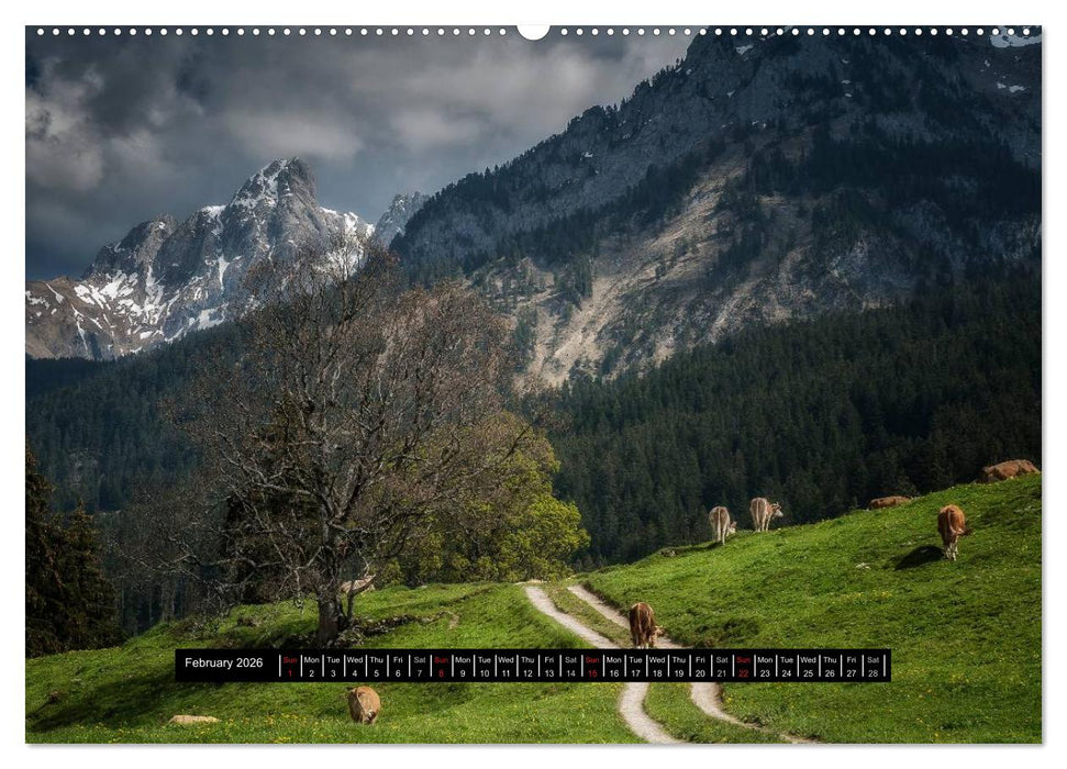 Landscapes of Swiss Alps (CALVENDO Premium-Calendar 2026)