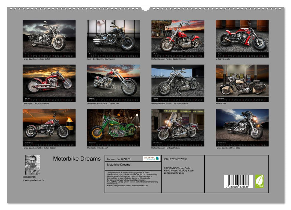 Motorbike Dreams (CALVENDO Premium-Calendar 2026)