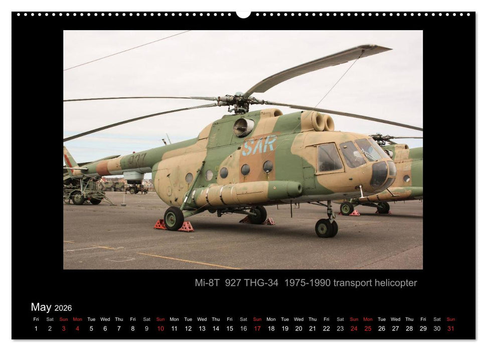 Airplanes and Helicopters of NVA 1957 - 1991 (CALVENDO Premium-Calendar 2026)