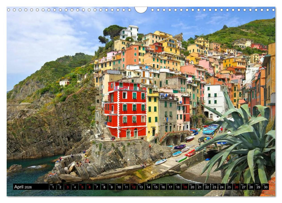 Riviera di Levante The Coast of Liguria (CALVENDO Monthly Calendar 2026)