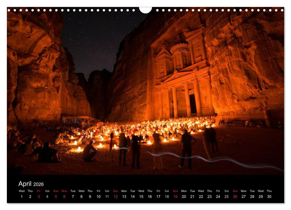 Monuments of Jordan 2026 (CALVENDO Monthly Calendar 2026)
