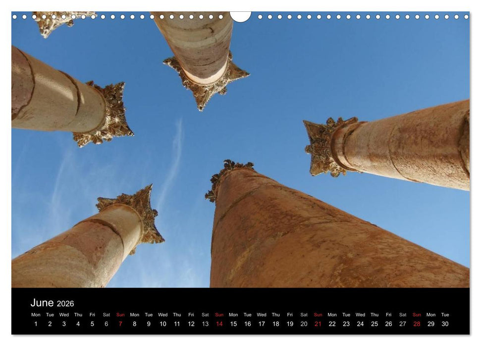 Monuments of Jordan 2026 (CALVENDO Monthly Calendar 2026)