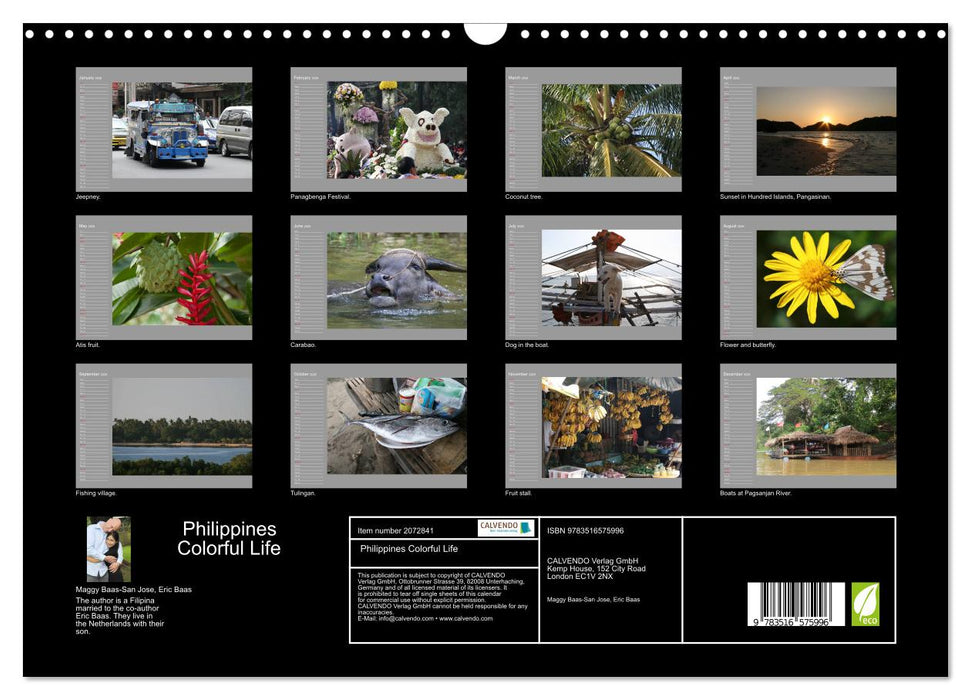 Philippines Colorful Life (CALVENDO Monthly Calendar 2026)