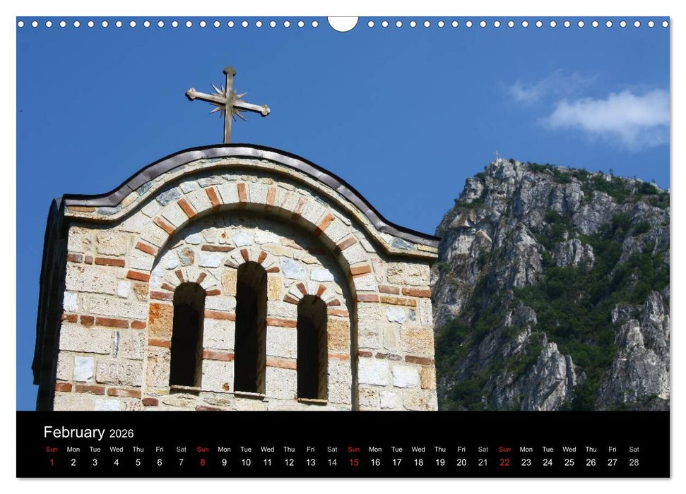 Monuments of Macedonia 2026 (CALVENDO Monthly Calendar 2026)