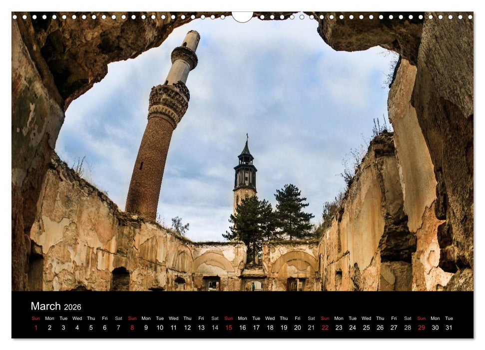 Monuments of Macedonia 2026 (CALVENDO Monthly Calendar 2026)