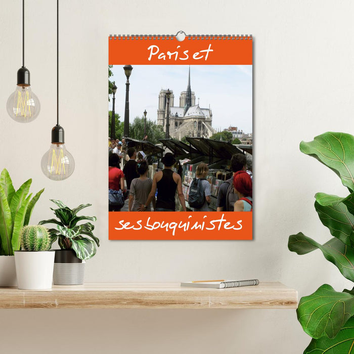 Paris et ses bouquinistes (CALVENDO Calendrier mensuel 2026)